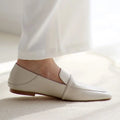Mocassins de couro genuíno das mulheres Morazora, sapatos baixos confortáveis, moda, tamanho 34-43, primavera e verão