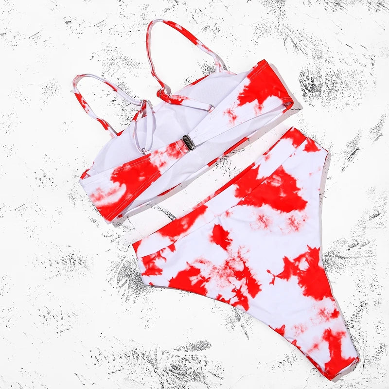 ZTVitality Sexy Bikini 2021 Venda quente Biquinis Cor sólida Cintura alta Biquini Push Up Biquínis Brasileiro Leopardo Summer Feminino Bikinis S-XL