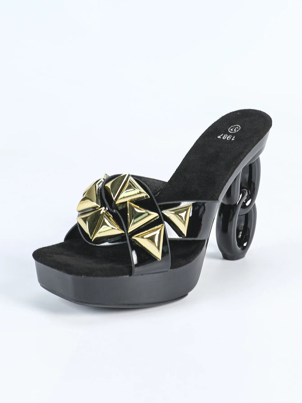 Sapatos femininos 2025 nova plataforma chinelos para mulher 12cm estilo estranho fretwork salto alto verão dedo do pé quadrado oco para fora sandálias