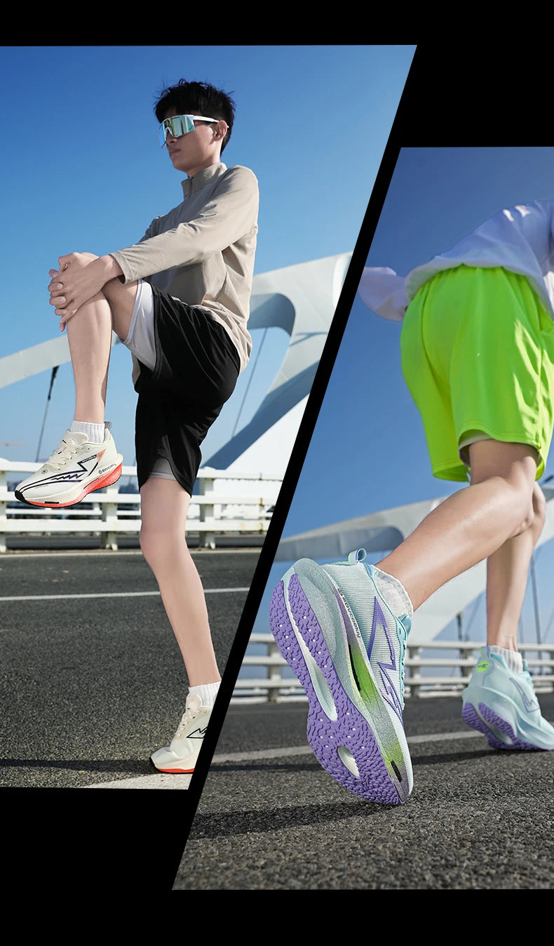 Tênis de Corrida com Placa de Carbono Especial para Maratona, Respirável e Leve, Confortável para Mulheres, Sneakers Antiderrapantes