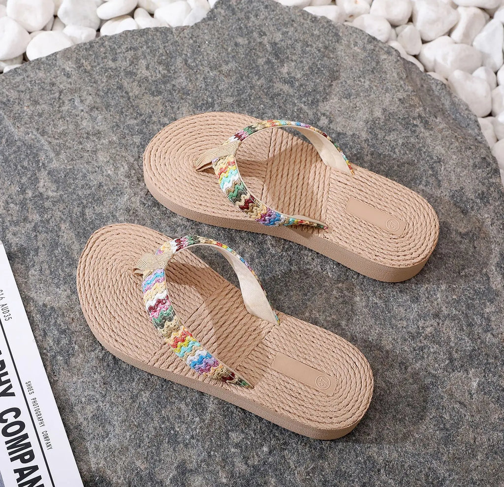 2025 moda impressão flip flops sandálias femininas chinelos de hotel senhoras sapatos indoor ao ar livre flip-flops praia plana slides