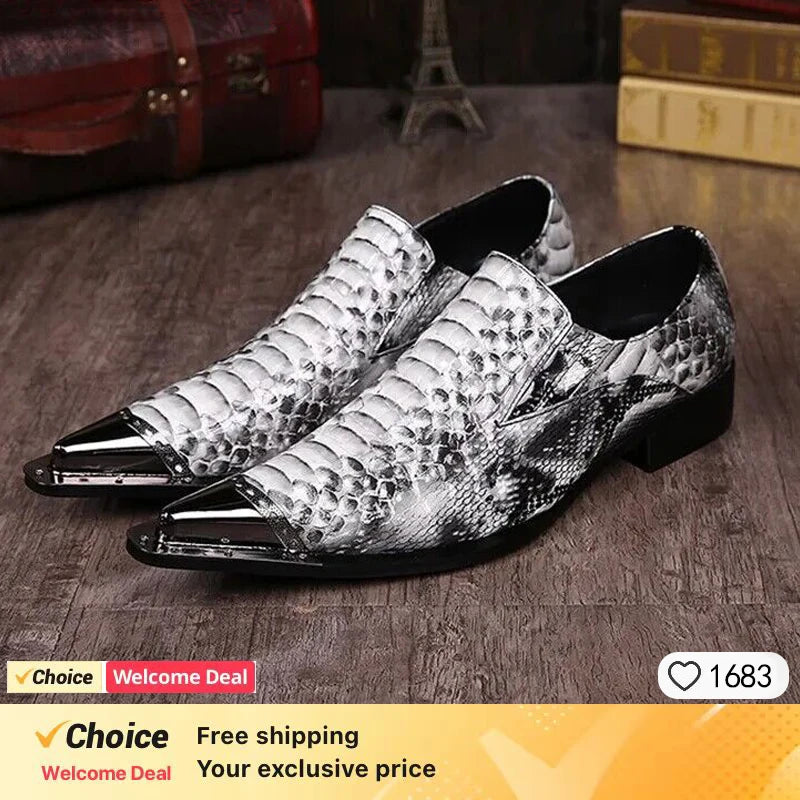 Mocassins britânicos de couro envernizado para homens, sapatos italianos deslizantes, sapatos de vestido marrom, novos, 2024