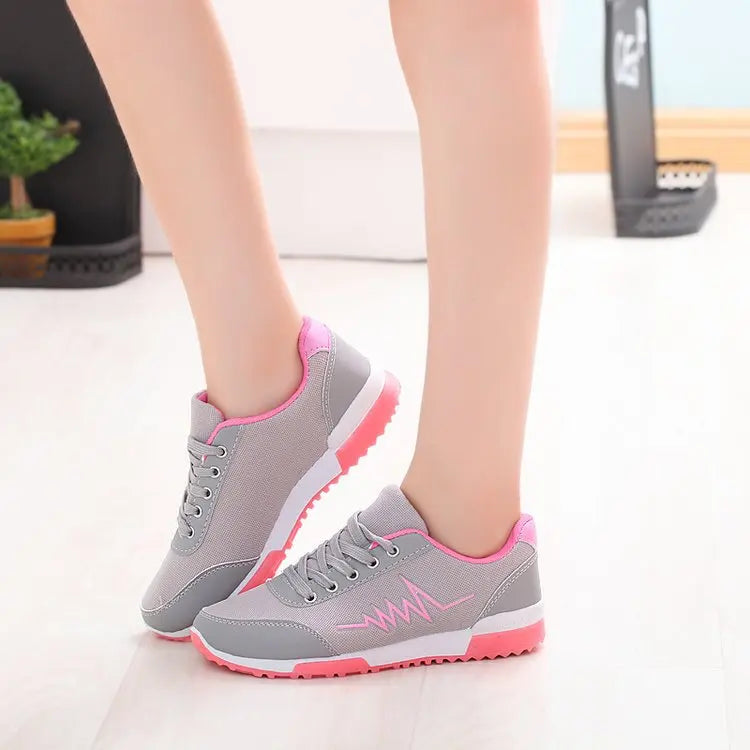 2024 sapatos de cunha mulher malha sapatos femininos designers de luxo rendas vermelho preto tênis feminino casual chaussures femme cesta femme