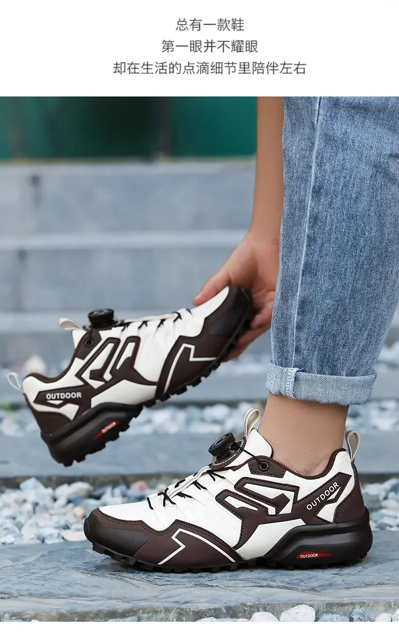 Sapatos esportivos casuais masculinos tamanho 40-47 girando rendas sapatos masculinos ao ar livre antiderrapante respirável confortável sapatos esportivos masculinos