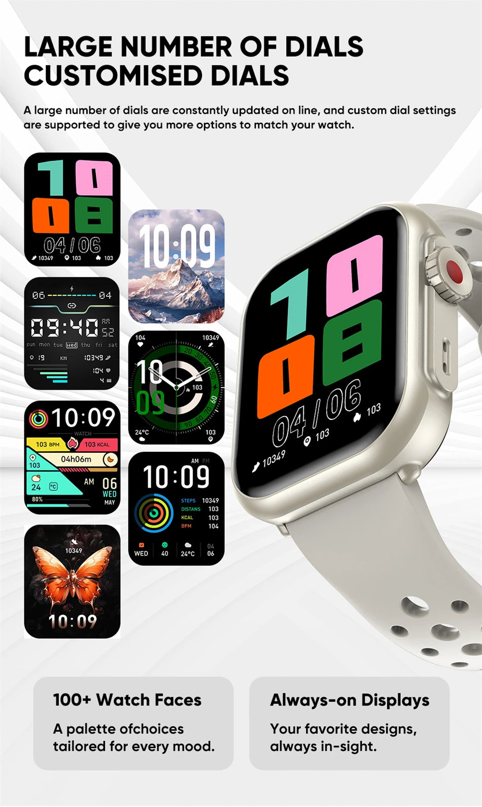 2026 moda feminina relógio ultra2 se relógios inteligentes 1000mah 1.85 "amoled tela de toque completa bt chamada smartwatch para android ios ladie
