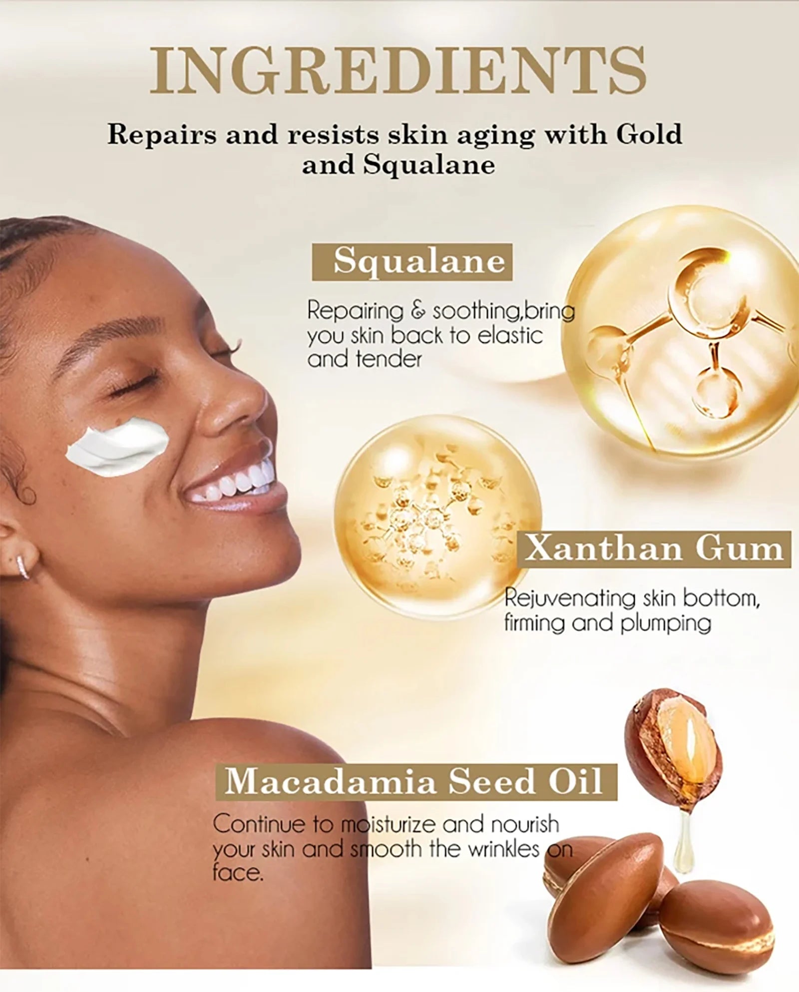 AILKE Clareador Anti-rugas Sardas Creme Facial Com Colágeno Ácido Hialurônico Rosa Cuidados Com A Pele Mulheres Coreano Conjunto Hidratante Facial