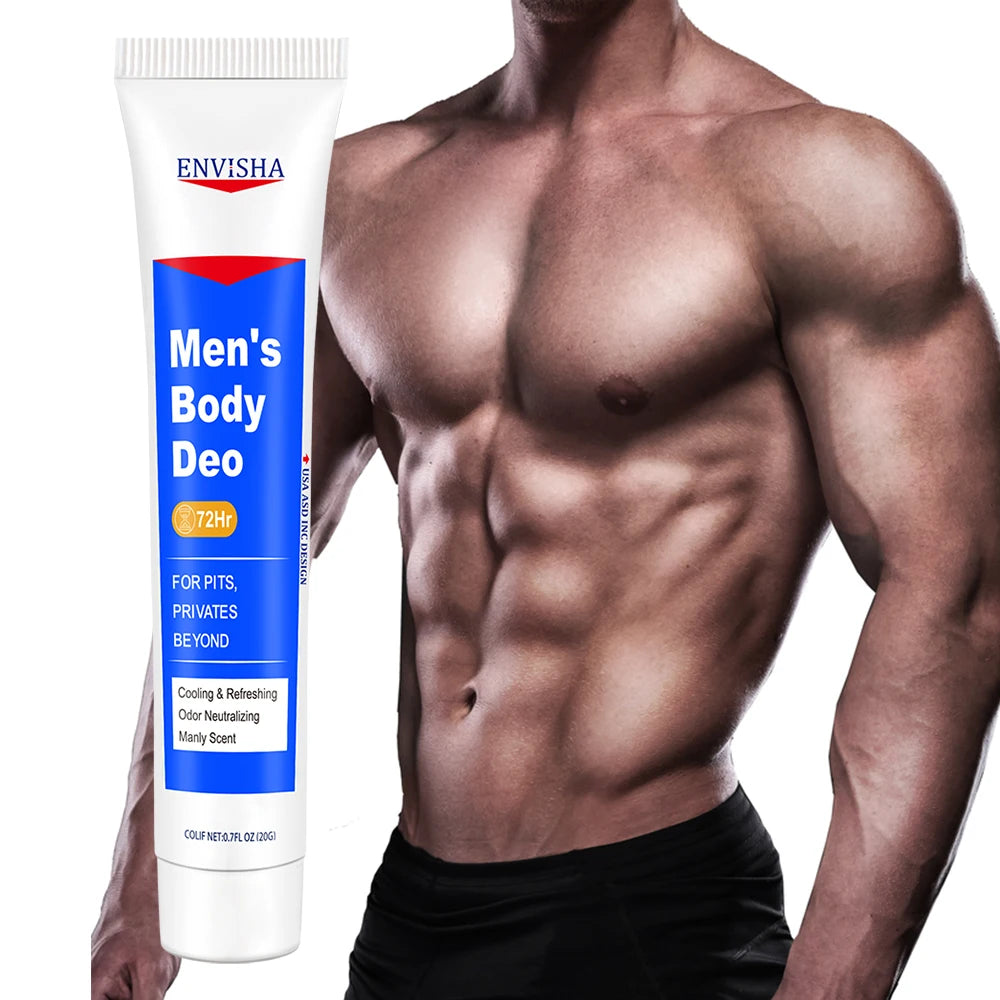 Envisha-Loção Corporal Masculina, Desodorante Duradouro, 72 Horas de Fragrância, Partes Particulares, Axilas, Nádegas, Beleza, Saúde