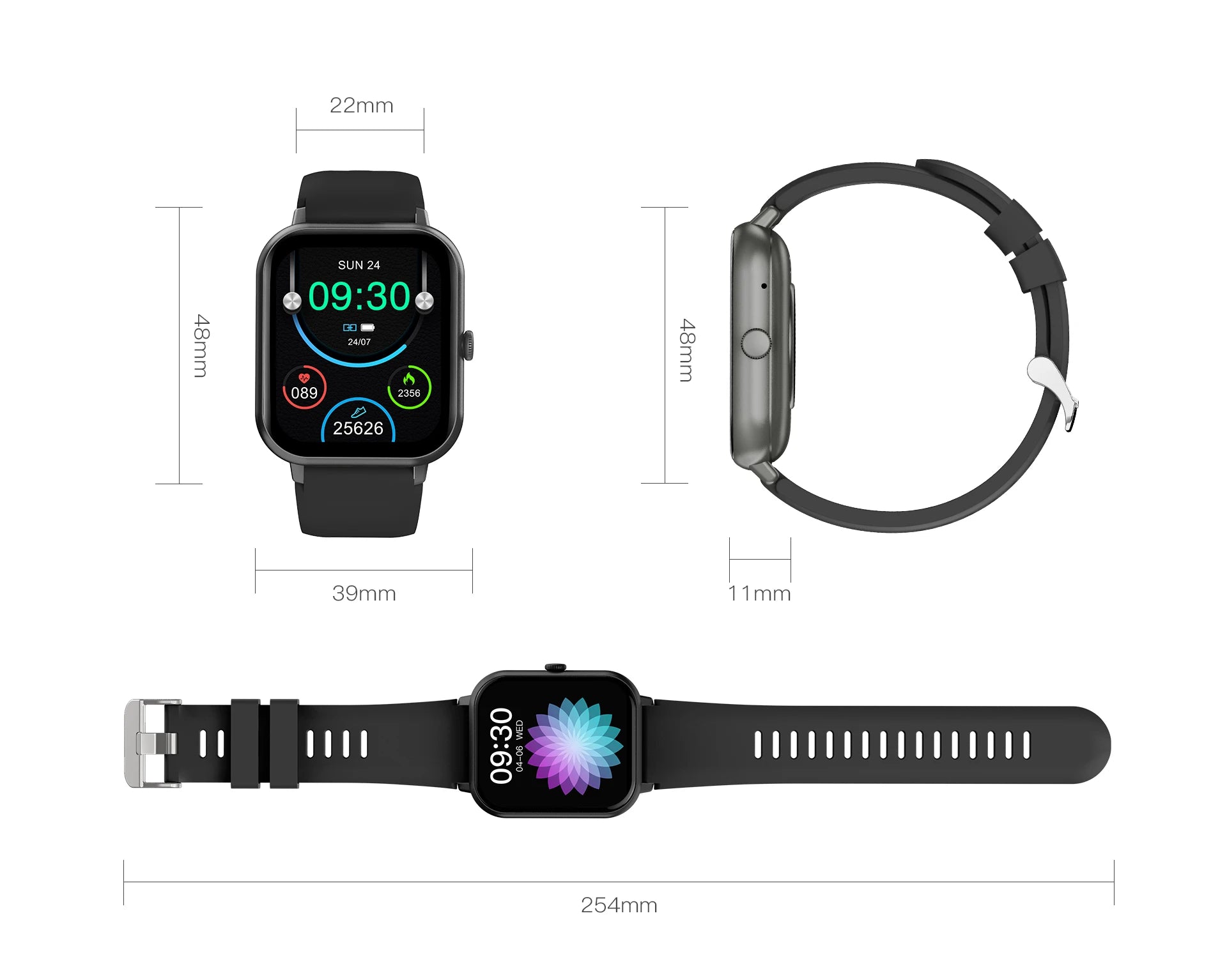 Novo Relógio Inteligente Digital com Monitor de Batimentos Cardíacos Smartwatch 2026 Android Relógios Esportivos Eletrônicos para Homens e Mulheres Rastreador de Fitness para iOS