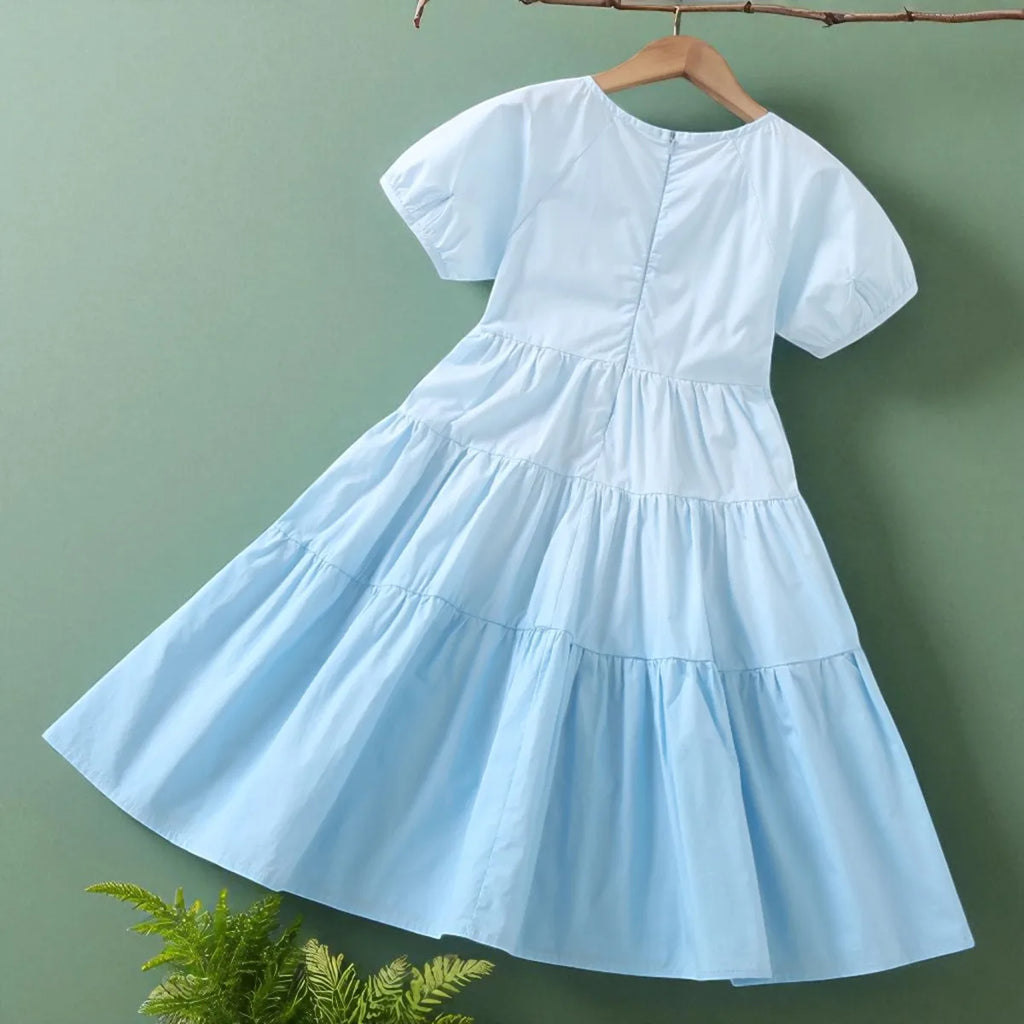 Vestido de manga curta para meninas, vestidos brancos para adolescentes, escola pré-escolar, roupas infantis, traje de bebê, crianças, 8, 10, 12 anos, verão