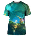 Ori e a vontade das sabedios camisetas jogo dos desenhos animados impressão 3d meninos meninas crianças moda casual oversized t camisa crianças camisetas topos