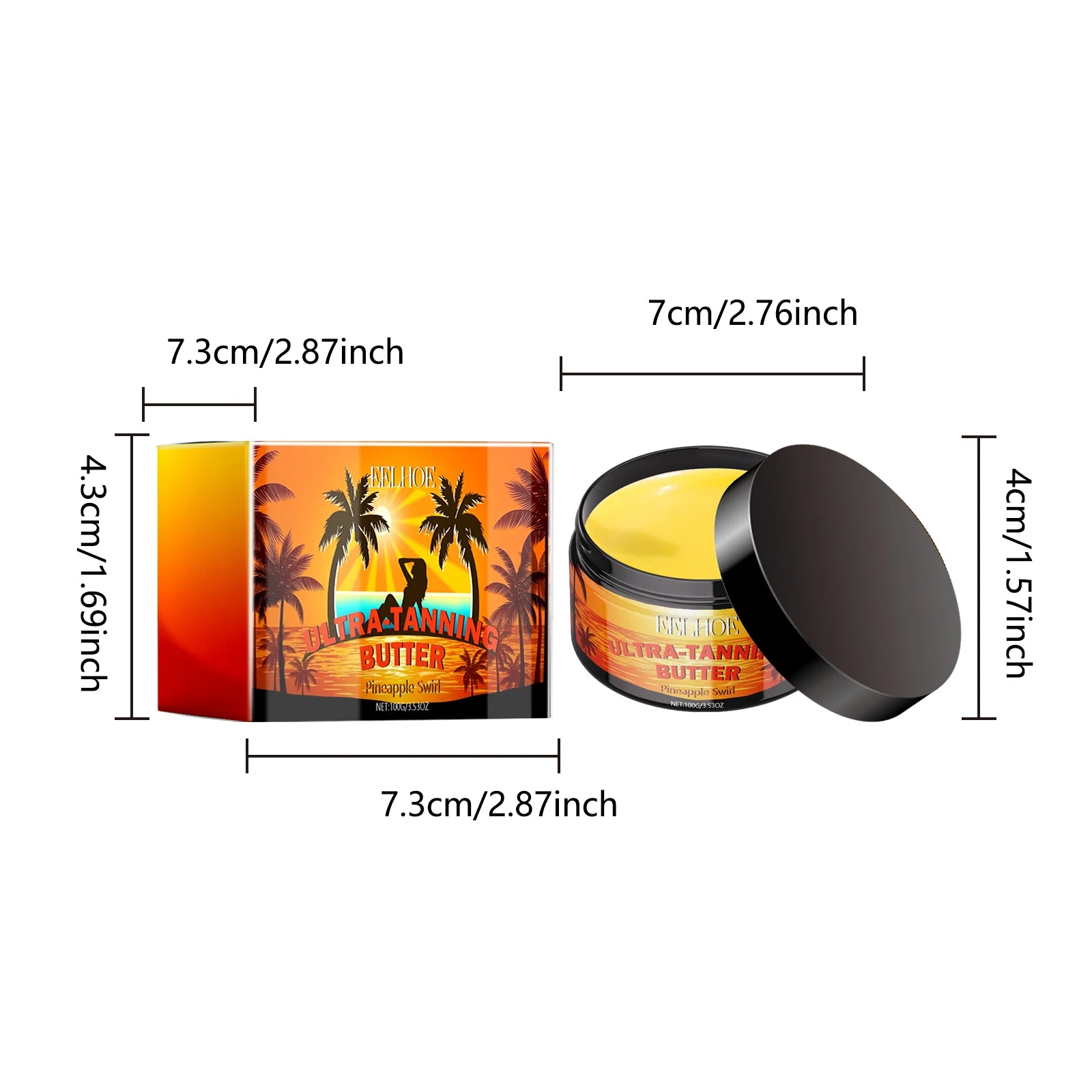Gel Bronzeador para um Brilho Bronzeado Profundo com Óleo de Coco e Óleo de Semente de Cenoura para Bronzeamento ao Ar Livre para obter uma Pele com Efeito Beijada pelo Sol e Hidratação Profunda