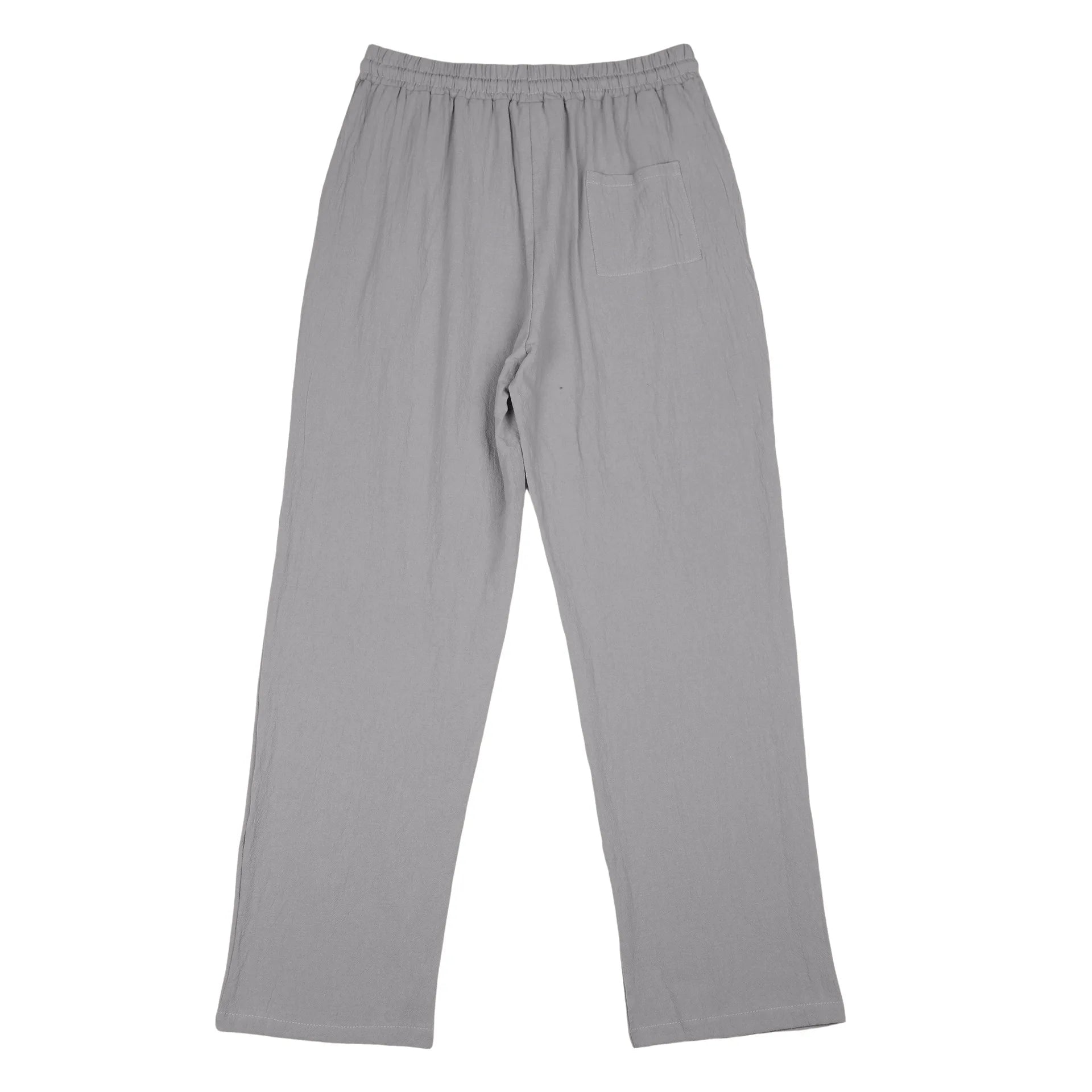 Calças de Linho Americanas Novas Primavera 2026, Tecido Leve e Respirável, Estilo Casual Solto, Cintura com Cordão, Perfeitas para Uso Diário