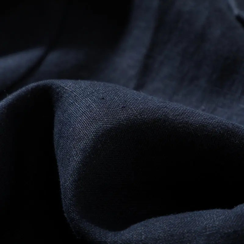 Blazer de Linho Puro - Blazer Masculino Elegante para Eventos ao Ar Livre, Casual, de Alta Qualidade, Tendência para Negócios, Casamentos, Estilo Fino de Cor Pura para Cavalheiros