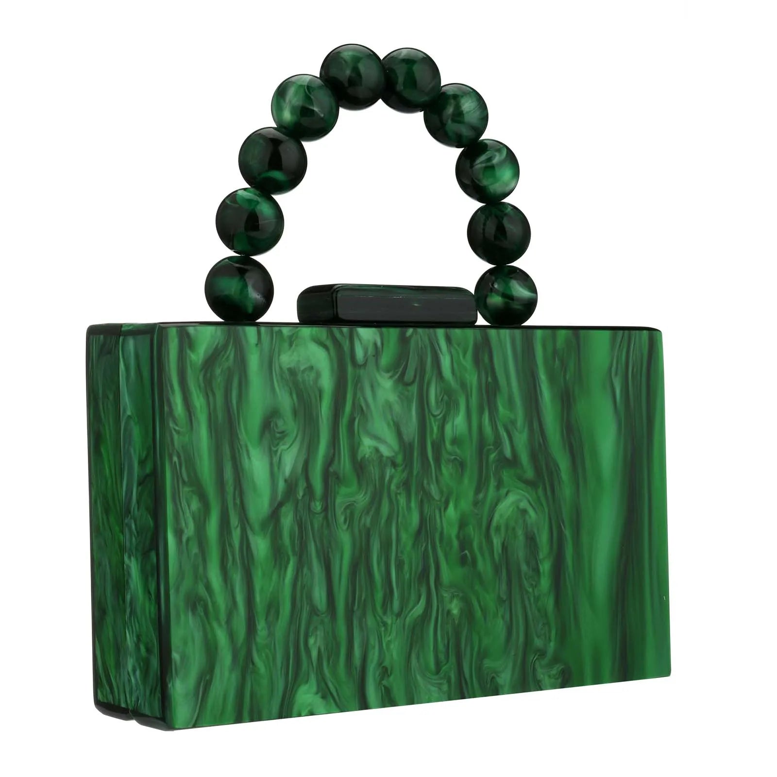 Beading bolsa de mármore acrílico caixa luxo embreagem sacos noite festa casamento corrente bolsa ombro jantar vestido bolsa festival presente