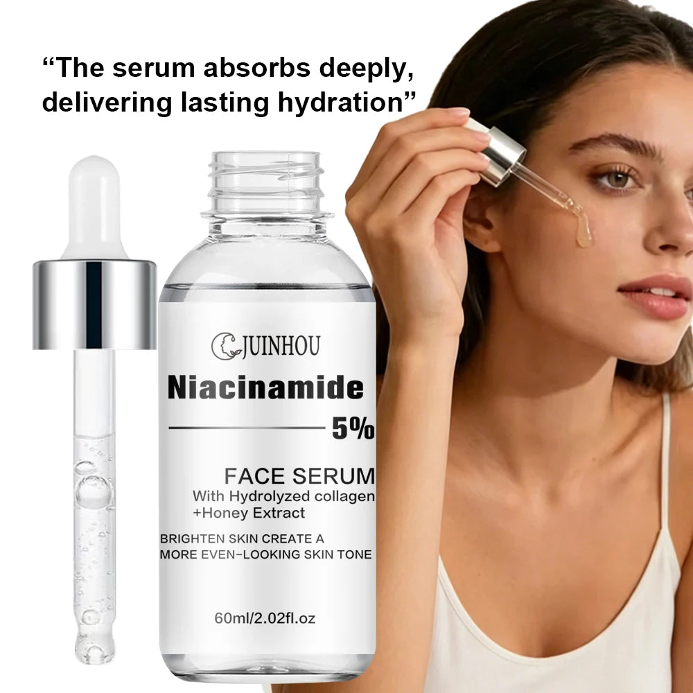 Conjunto de Sérum com Ácido Salicílico e Niacinamida JUINHOU2-PCS para Iluminar a Pele, Contém 5% de Nicotinamida e 2% de Ácido Salicílico, Adequado para Todos