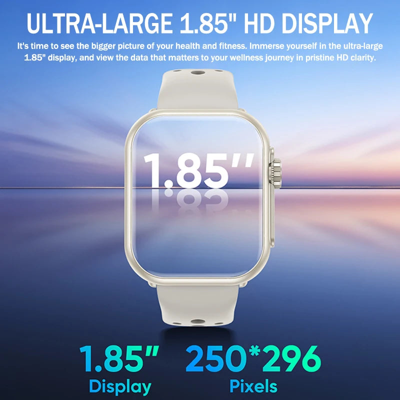 2025new para xiaomi ios relógio ultra2 relógios inteligentes feminino 1000mah 1.85 "amoled tela de toque completa bt chamada senhoras moda smartwatch