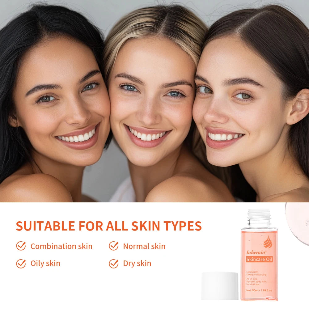 Óleo de cuidados com a pele vitamina e essência de cuidados com a pele para cicatrizes marcas de gravidez facial corpo hidratante óleo para todos os tipos de pele