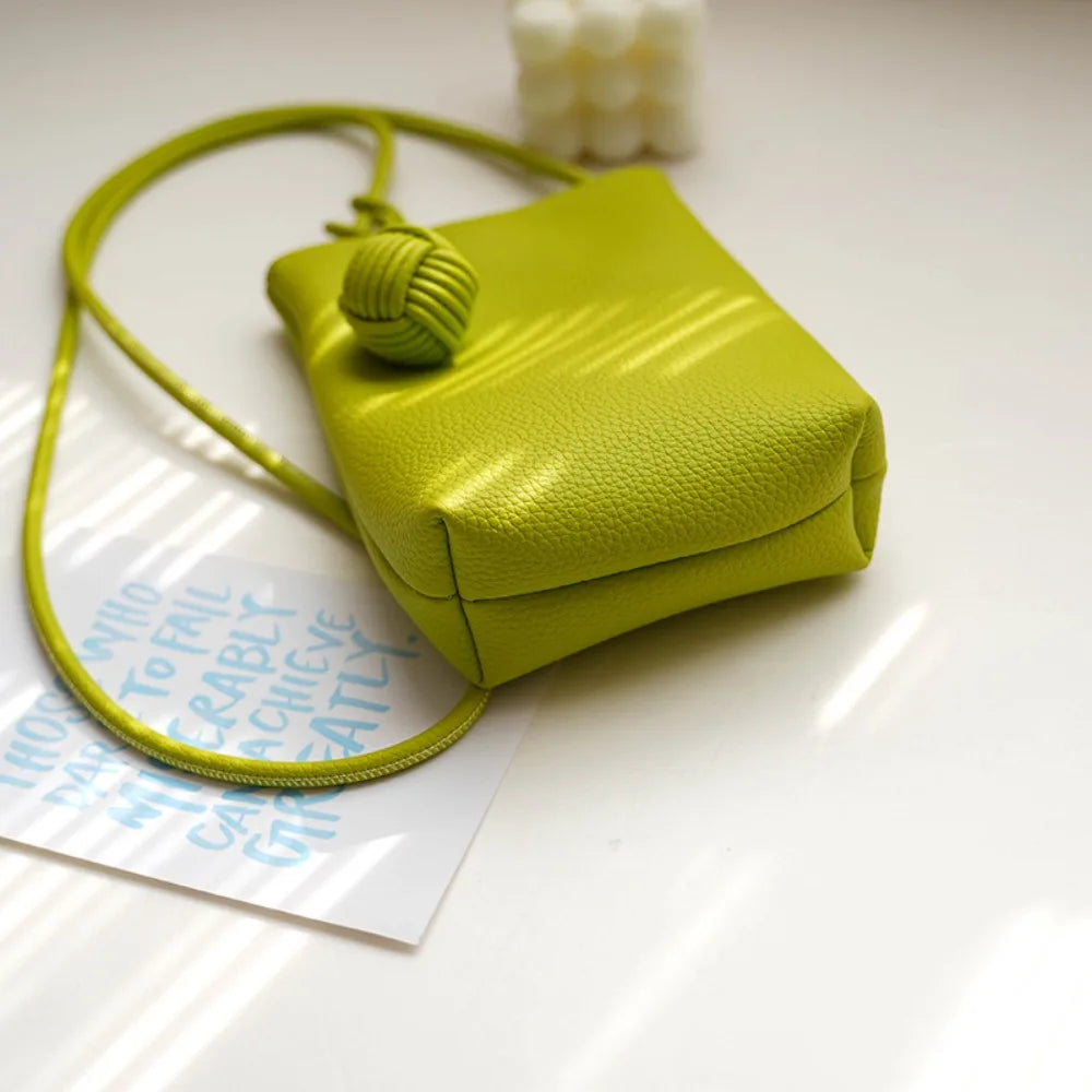 Mini sacos crossbody para All-Match Phone Pouch, grande capacidade Coin Purse, macio PU, leve, novo
