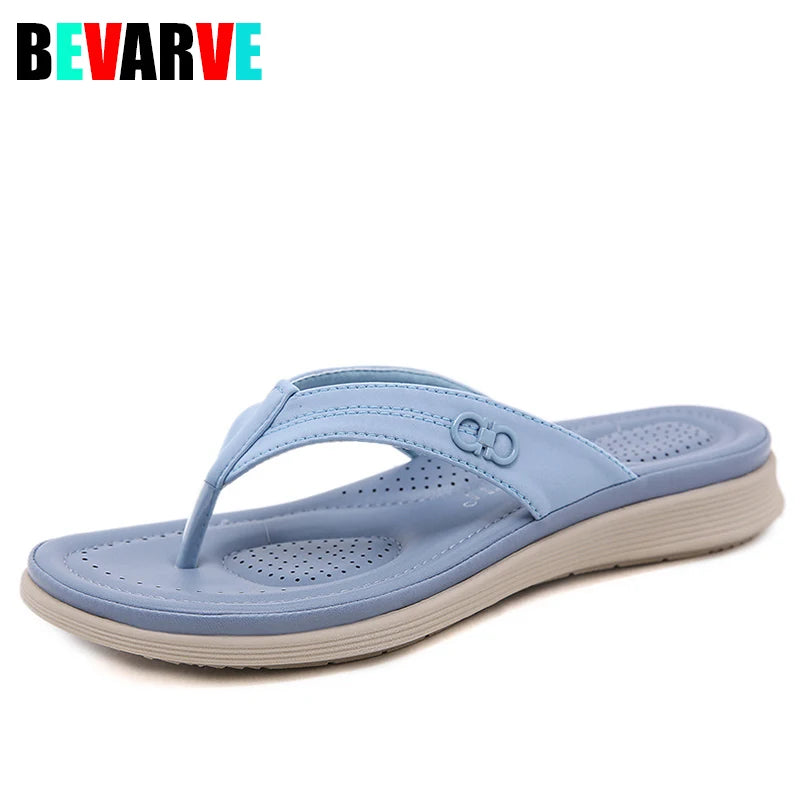 Dropshipping atacado preço das mulheres flip-flops tamanho grande sola macia chinelos personalizados para as mulheres sandale femme eté 2023 luxe