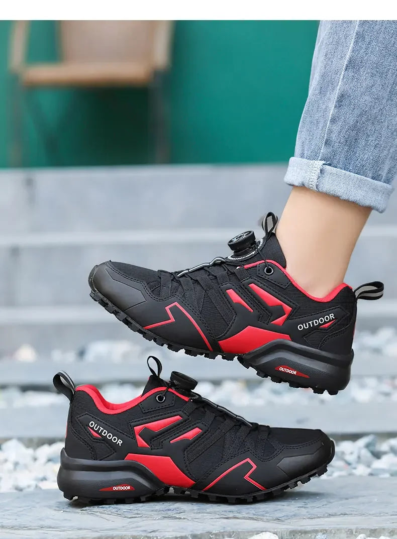 Sapatos esportivos casuais masculinos tamanho 40-47 girando rendas sapatos masculinos ao ar livre antiderrapante respirável confortável sapatos esportivos masculinos