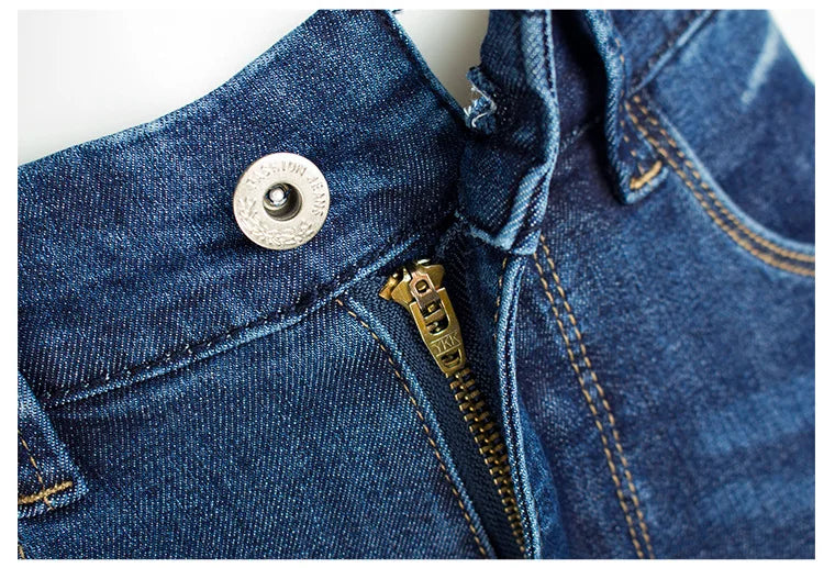 Calças Jeans Femininas Push Up, Calças Skinny de Denim, Moda 2026, Pantalones De Mujer, Pantalon Femme, Azul 2XL 3XL