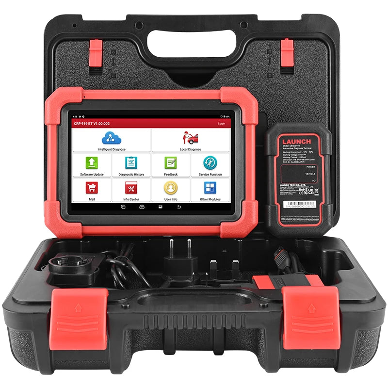 Novo Scanner Automotivo LAUNCH X431 CRP919XBT OBD2, Ferramentas de Diagnóstico Automotivo, Codificação de ECU CANFD DOIP, Envio Grátis