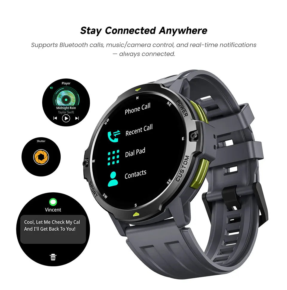 Novo original militar gps smartwatch relógio de fitness 3atm à prova dwaterproof água esportes relógios inteligentes para homem mulher luxo 2026 android