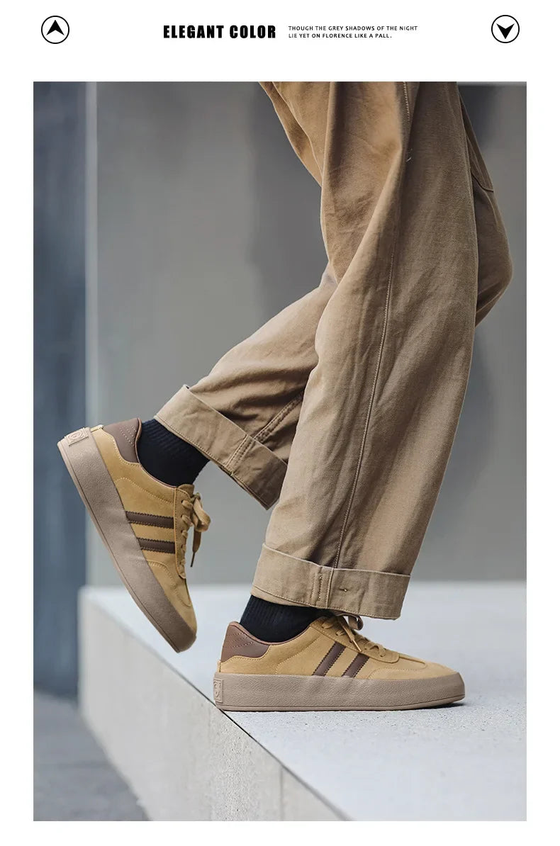 Sapatos de tabuleiro casuais de sola grossa para homens sola grossa sapatos casuais tênis de couro tudo sola macia dentro aumentar sapatos