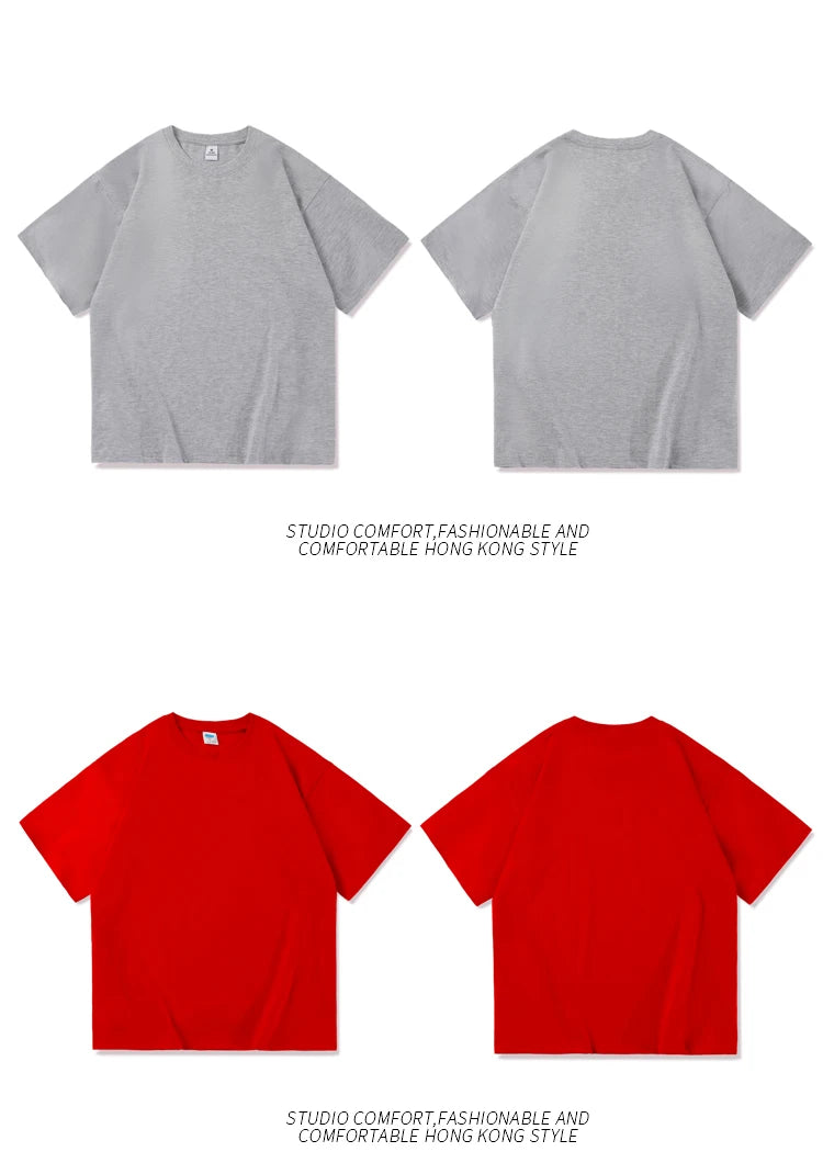 Camiseta de manga curta extragrande masculina, camiseta solta com decote em O, blusa de streetwear Hip Hop, camiseta de algodão, nova moda, verão, 5XL