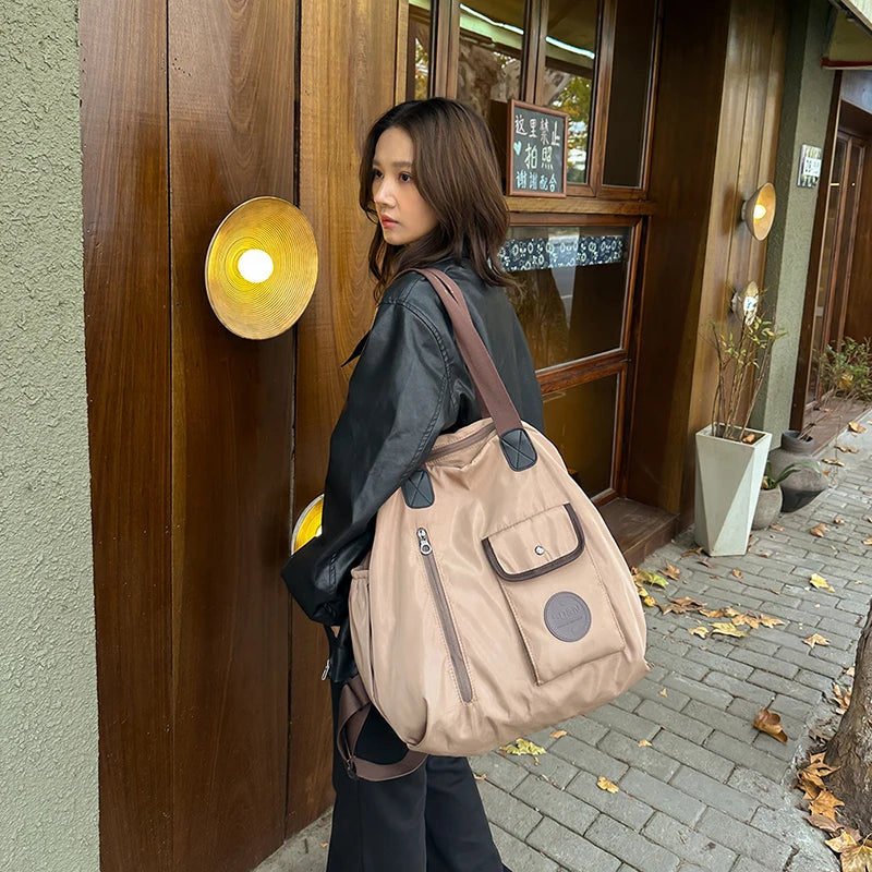 mochila femininas bolsa escolar bolsas femininas promoção Mochilas de moda multifuncionais de grandes dimensões para mulheres bolsa de ombro de separação seca e molhada de grande capacidade para viagens esportivas