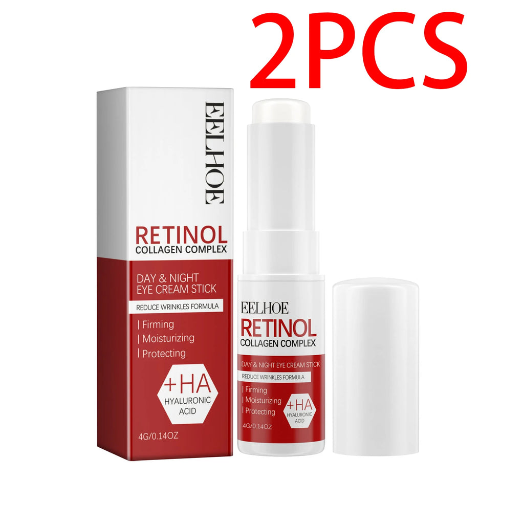 Eelhoe retinol olho vara 4g sob tratamento ocular círculo escuro redução de inchaço anti envelhecimento rolo linhas finas hidratante