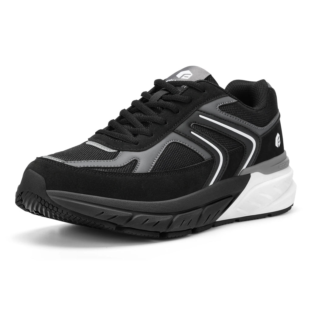 Fittington sapatos largos para homens sapatos de caminhada tênis casuais sapatos ortopédicos suporte de arco para fascite plantar neuropatia