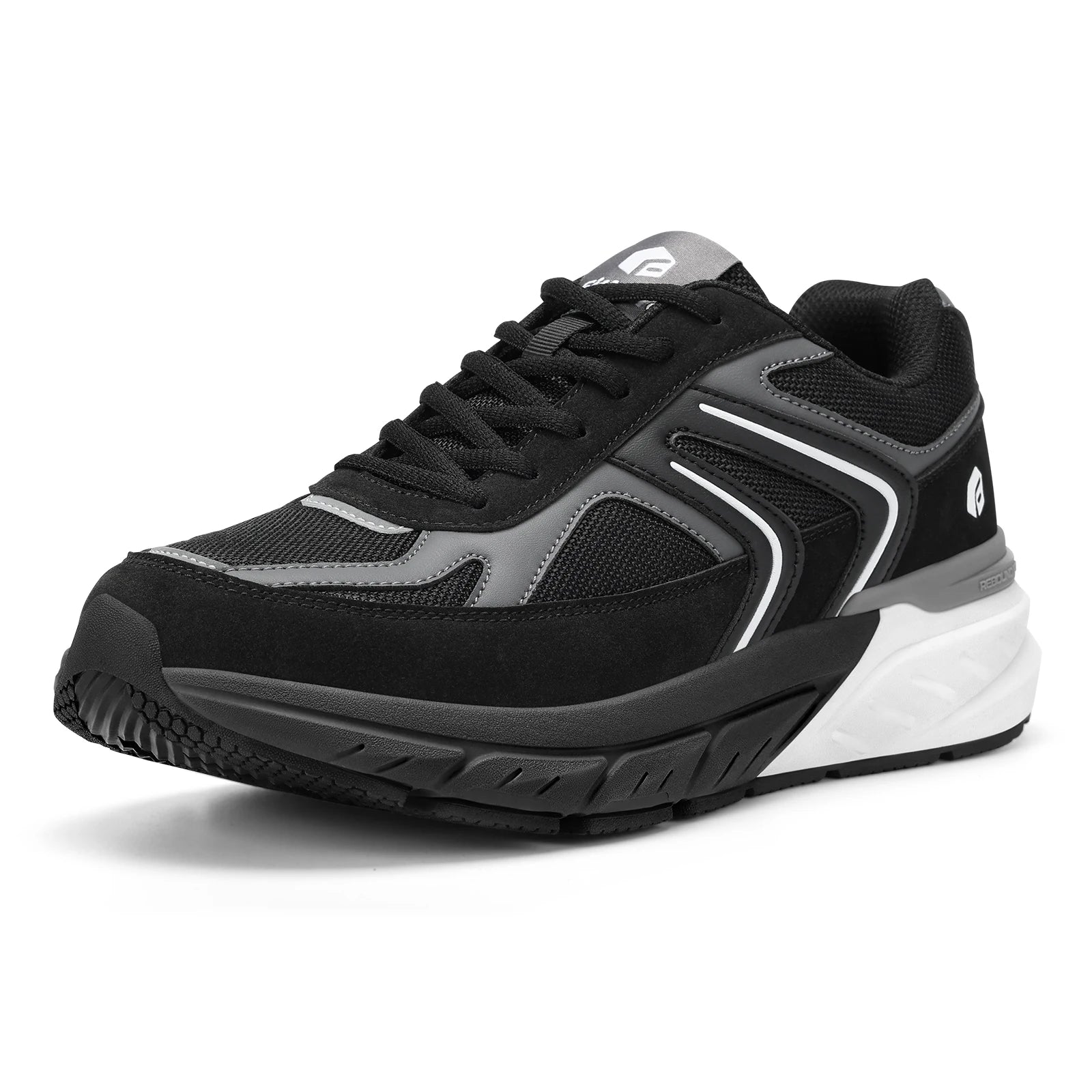 Fittington sapatos largos para homens sapatos de caminhada tênis casuais sapatos ortopédicos suporte de arco para fascite plantar neuropatia