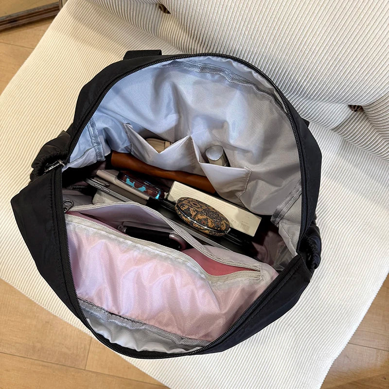mochila femininas bolsa escolar bolsas femininas promoção Mochilas de moda multifuncionais de grandes dimensões para mulheres bolsa de ombro de separação seca e molhada de grande capacidade para viagens esportivas