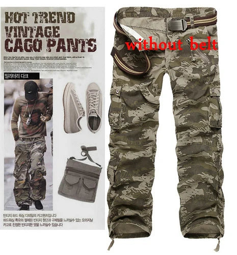 2025 venda quente frete grátis calças cargo masculinas calças camufladas calças para homem 7 cores