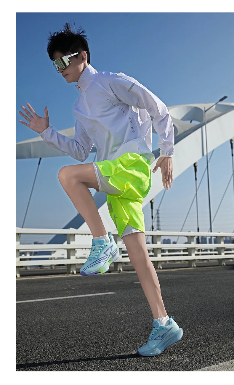 Tênis de Corrida com Placa de Carbono Especial para Maratona, Respirável e Leve, Confortável para Mulheres, Sneakers Antiderrapantes