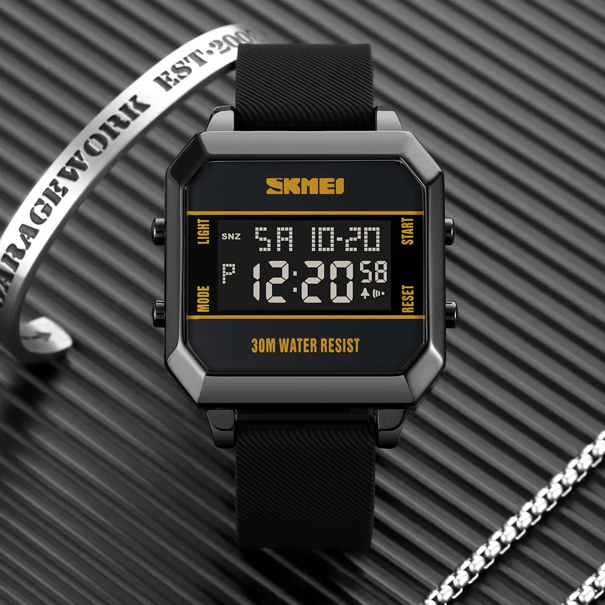 Skmei 2time led luz entusiasta jovem à prova dwaterproof água digital esporte relógios masculino data alarme nova moda relógio de pulso reloj hombre