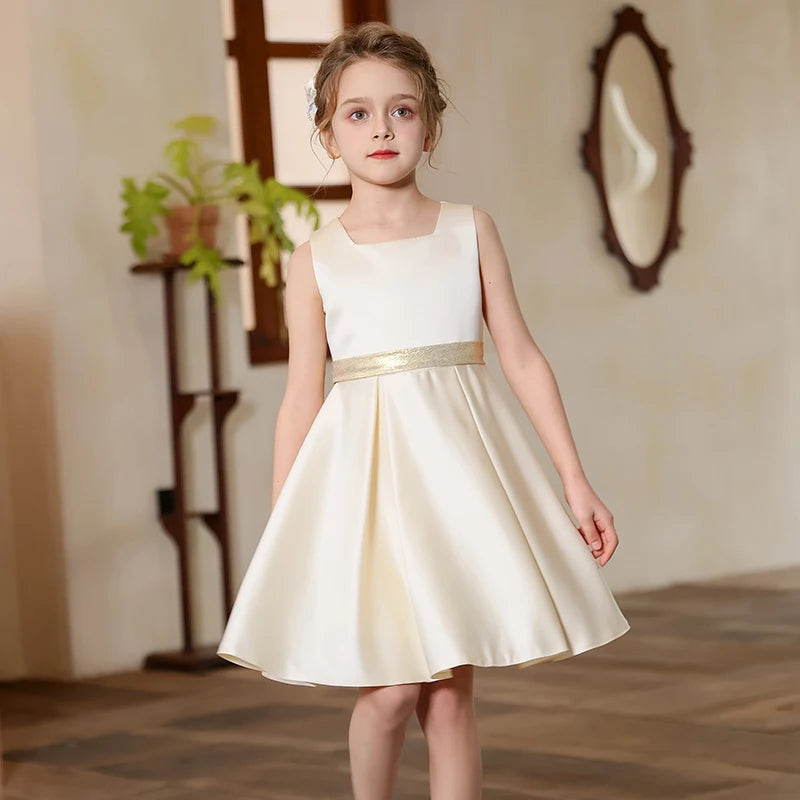 Fantasia princesa cerimônia de casamento vestido festivo para a menina crianças traje da dama de honra luxo piano desempenho vestidos crianças roupas