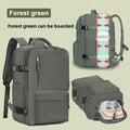Mochila de viagem expansível de grande capacidade, bolsa de ombro dupla para viagens de negócios, montanhismo e transporte de computador