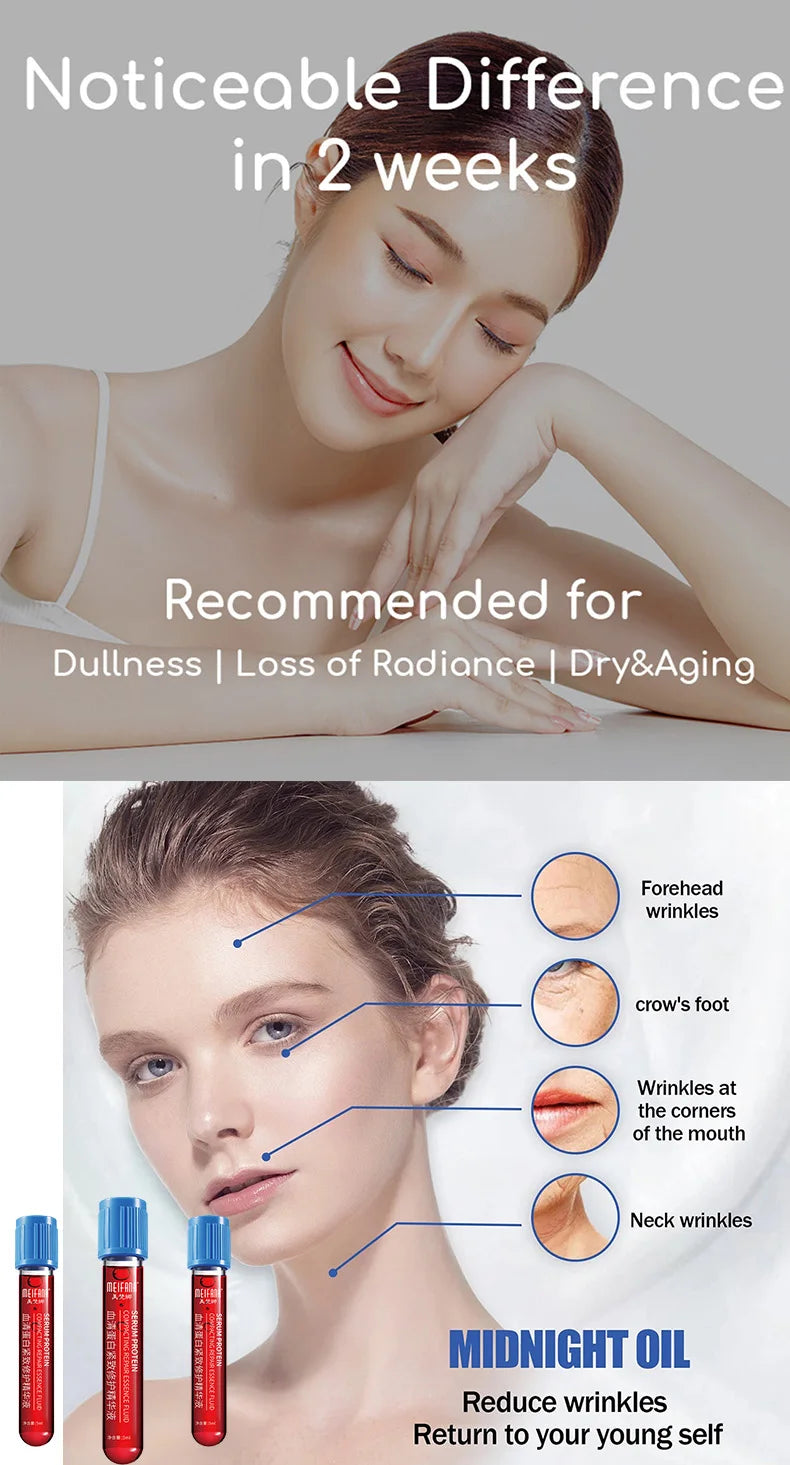 Anti-rugas rosto cuidados com a pele soro conjunto desvanece-se linhas finas hidratante facial brilho anti envelhecimento endurecimento cuidados com a pele essência óleo