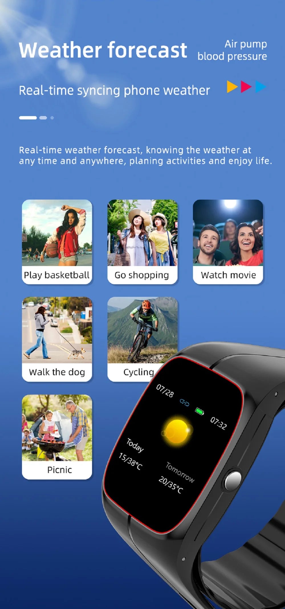 Oxigênio no sangue pressão arterial temperatura corporal monitor de freqüência cardíaca smartwatch masculino à prova dwaterproof água sono esporte saúde relógios inteligentes feminino