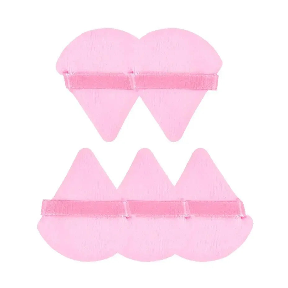 Triângulo Powder Puff para pó solto, ferramenta de maquiagem, macio, luxuoso, líquido, cosmético, base, maquiagem, 3 pcs, 5 pcs, 6 pcs