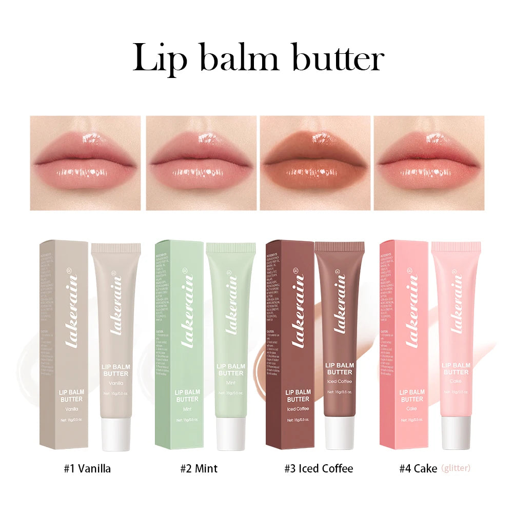 Bálsamo labial hidratante espelho brilho labial baunilha rosa açúcar café bolo cheiro batom óleo transparente maquiagem cuidados com os lábios