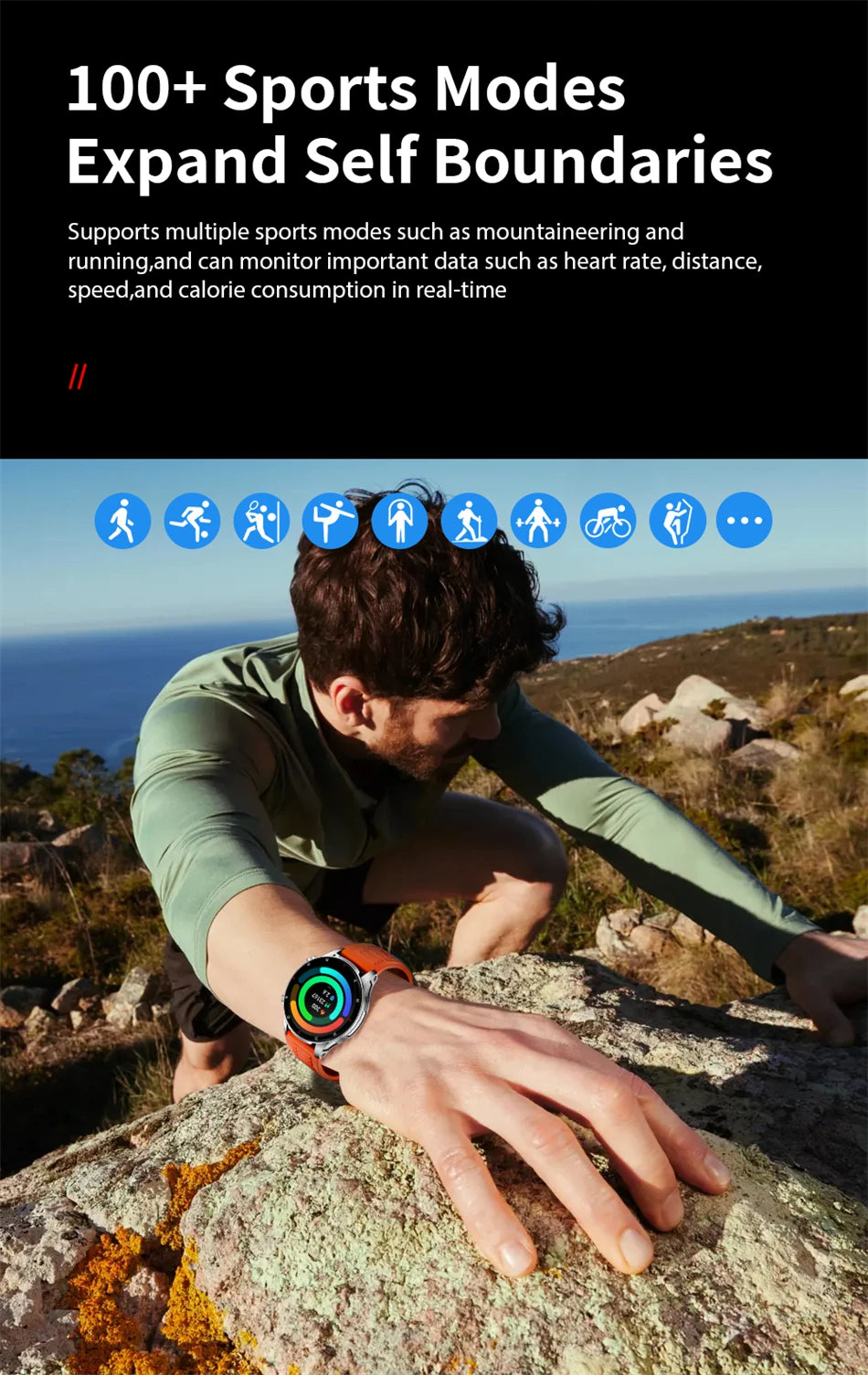 Lige 2025 novo relógio inteligente masculino lanterna ai voz bluetooth chamada 1.53 "hd esportes relógios de fitness monitor saúde smartwatch feminino
