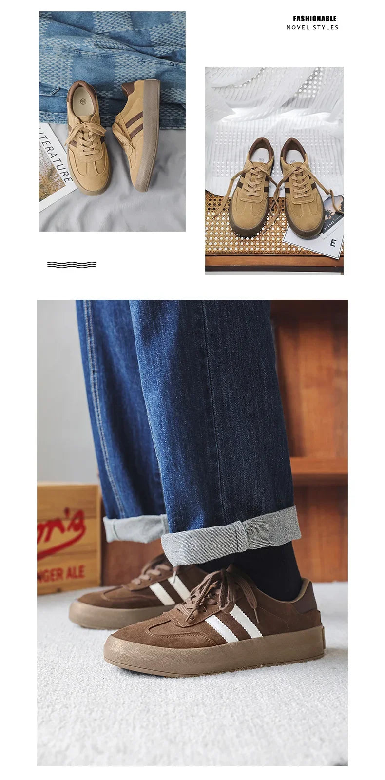 Sapatos de tabuleiro casuais de sola grossa para homens sola grossa sapatos casuais tênis de couro tudo sola macia dentro aumentar sapatos