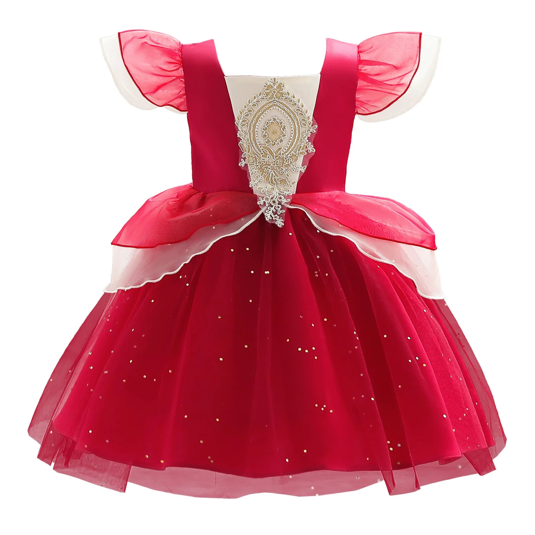 Baby Girls' Cotton Princess Party Dress, roupas de casamento infantil, moda infantil, verão, vestidos de aniversário, 2-10 anos