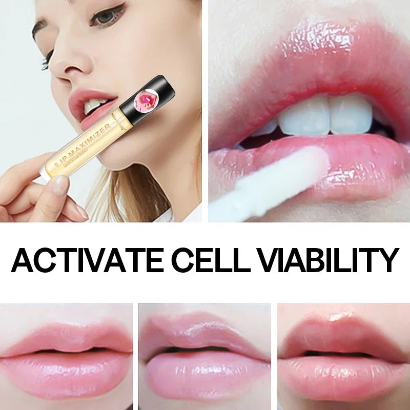 Brilho labial transparente, óleo labial hidratante, reparação, reduz a linha fina dos lábios, iluminar, melhorar os cosméticos do soro labial