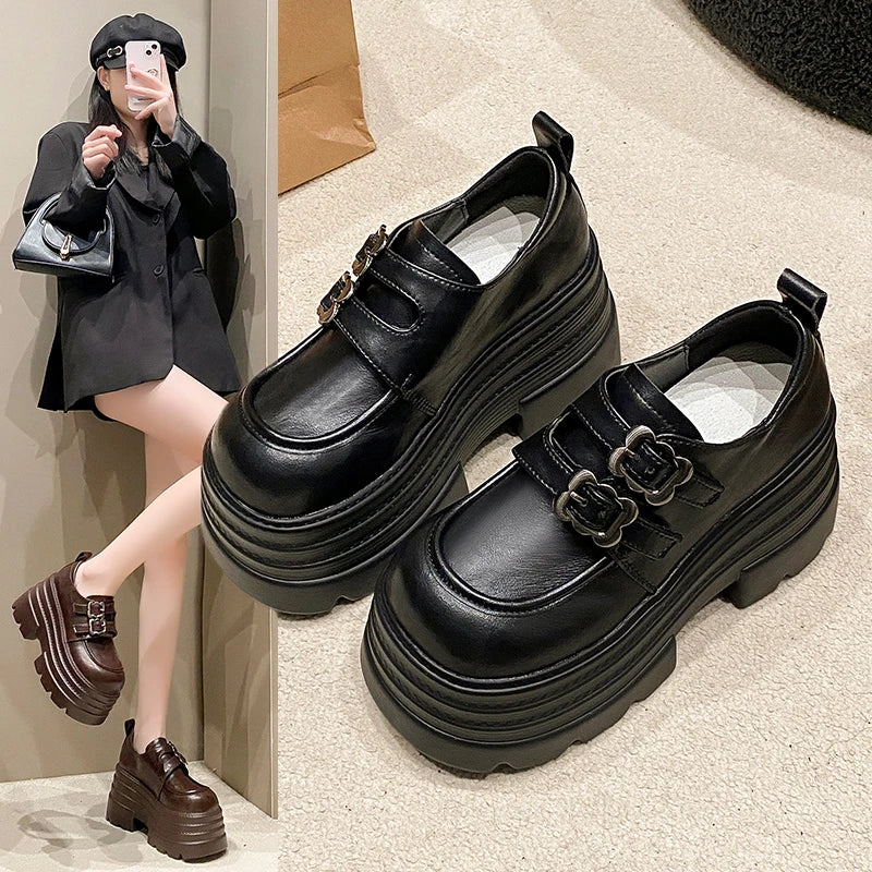 10cm plataforma feminina mocassins sapatos apartamentos casuais aconchegantes sapatos esportivos mulher 2024 tendência outono designer tênis andando mujer zapatos