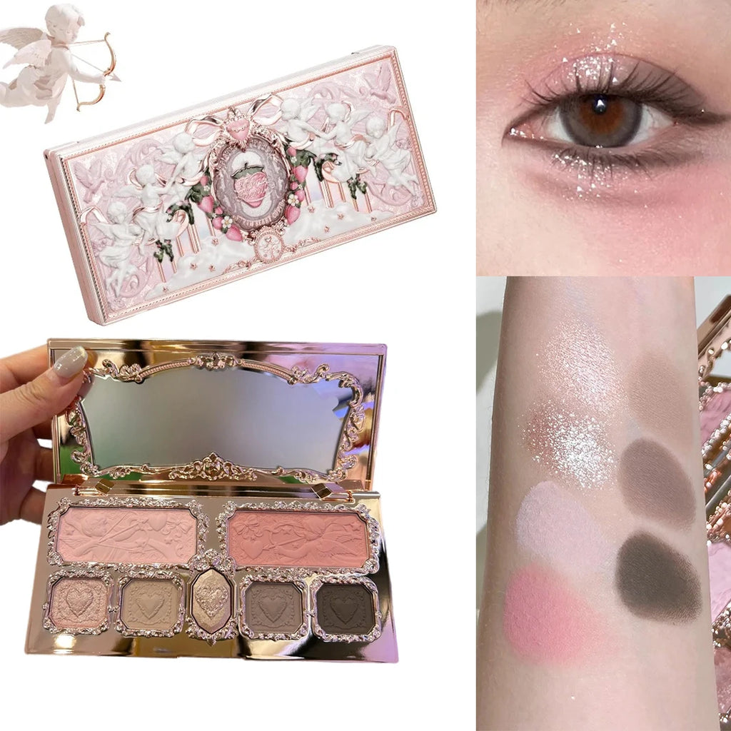 Flower Knows 2026 Bunny Garden Paleta de Sombras Temática de Coelhinho Coleção de Cosméticos Completa com Blush e Iluminador