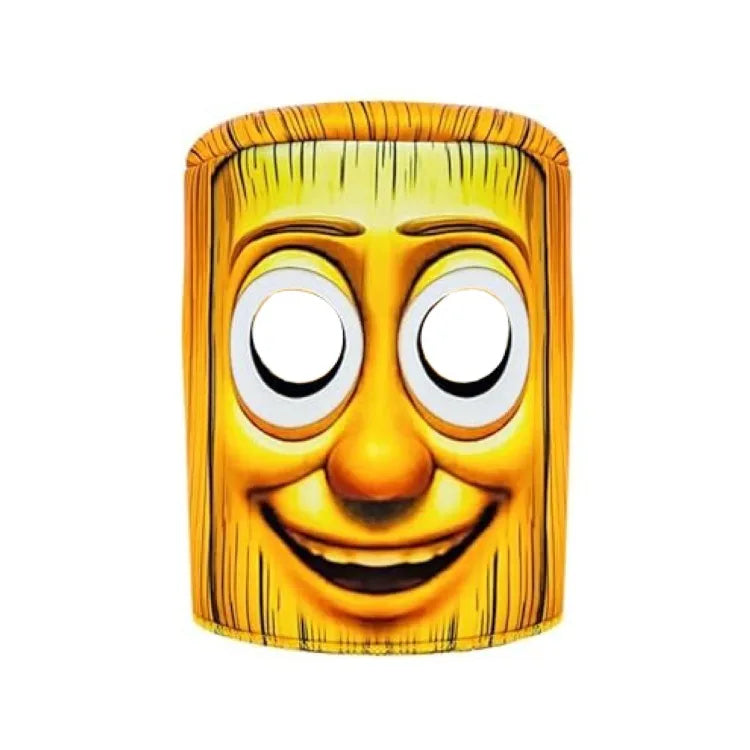 Desenhos animados tung tung tung sahur traje crianças manga longa bodysuits desempenho de palco halloween carnaval macacão máscara conjuntos